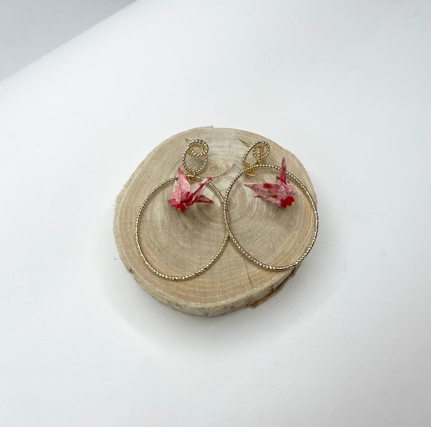 BOUCLE D’OREILLE ORIGAMI