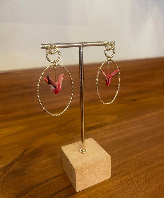 BOUCLE D’OREILLE ORIGAMI