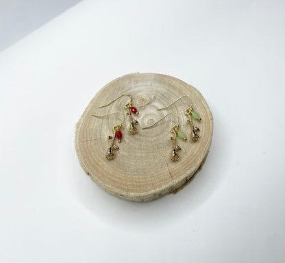 BOUCLE D’OREILLE ROSE
