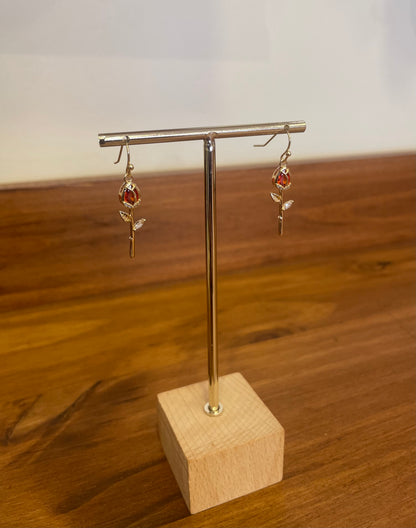 BOUCLE D’OREILLE ROSE