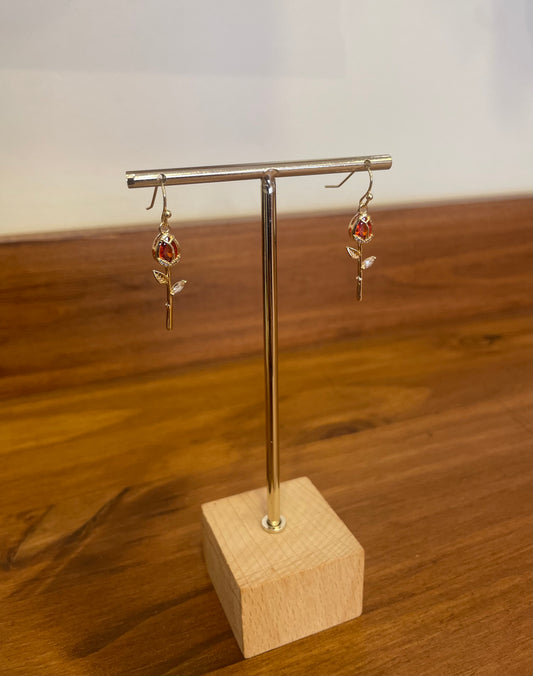 BOUCLE D’OREILLE ROSE