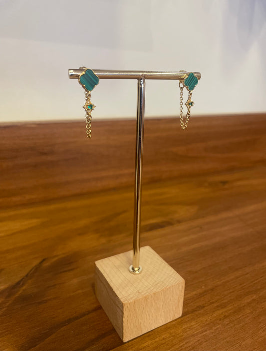 BOUCLE D’OREILLE TREFLE