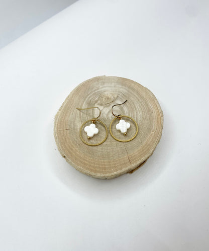 BOUCLE D’OREILLE TREFLE