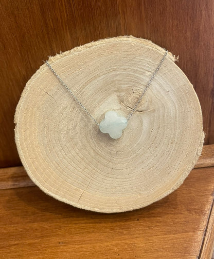 COLLIER PIERRE ARGENTÉ